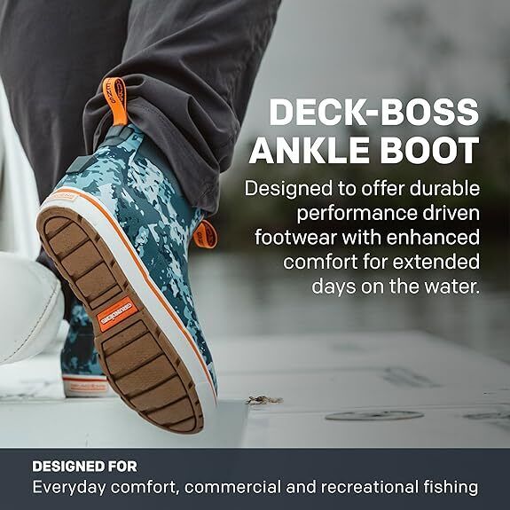 Grundens Men's DECK-BOSS Ankle Boot Monument Grey 60008-030 Brand New - AllSportsWearUSA